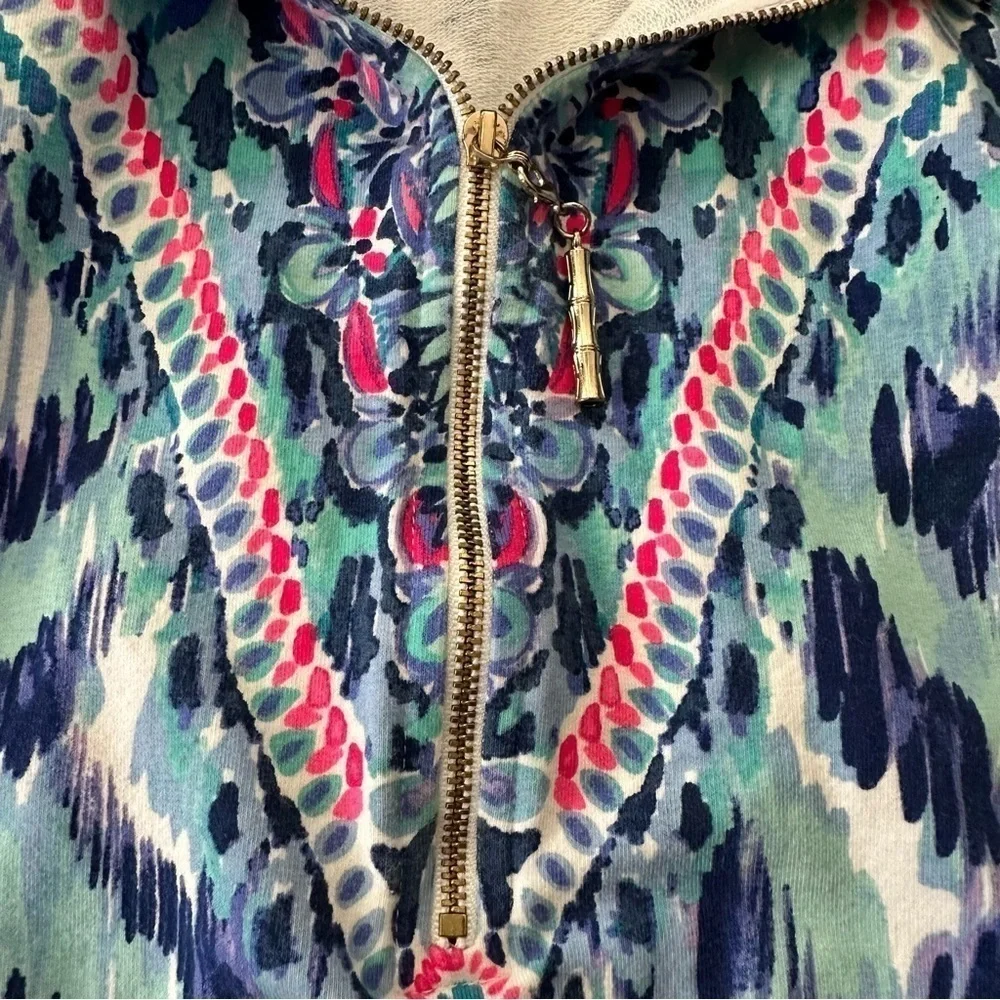 Lilly Pulitzer Skipper Printed Popover Resort Desert Palm UPF 50+ - Picture 9 of 9